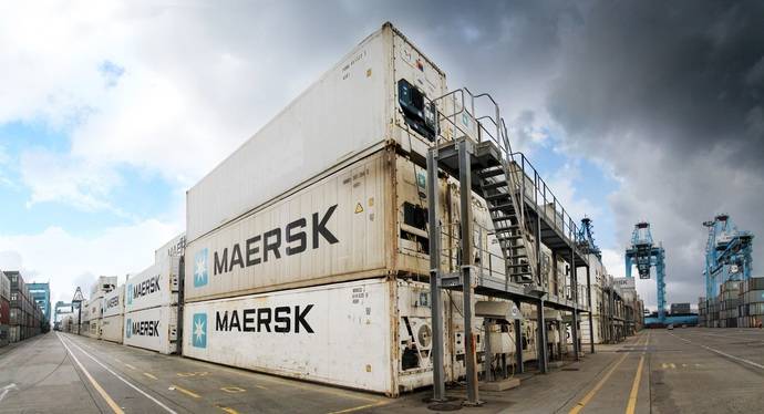 Contenedores reefer en el Puerto de Algeciras.