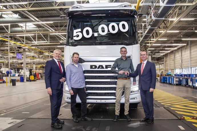 DAF alcanza las 50.000 unidades de sus camiones de nueva generación