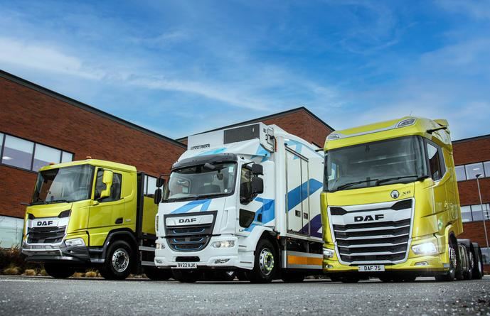 DAF cierra un pedido récord de camiones diésel y eléctricos en el Reino Unido