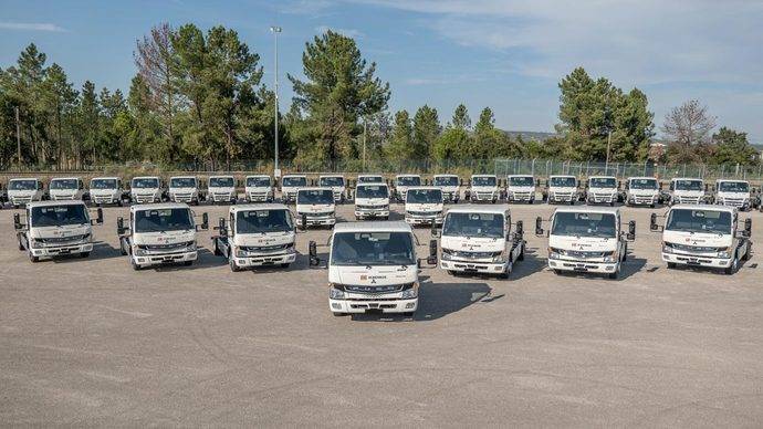 DB Schenker amplía su flota eléctrica con 36 nuevos vehículos Fuso eCanter