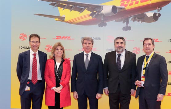 Ángel Garrido inaugura el nuevo 'hub' de DHL en el aeropuerto de Barajas