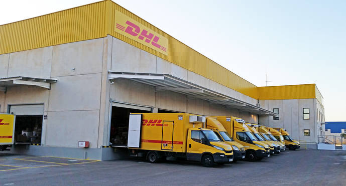 Las renovadas instalaciones de DHL en Almería.