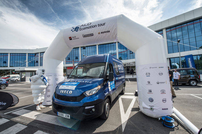 El Iveco Daily Hi-Matic ganadora en la categoría de industriales del ALD Ecomotion Tour 2016.