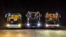 Los autobuses Mercedes aumentan la seguridad activa con tecnología de iluminación innovadora.