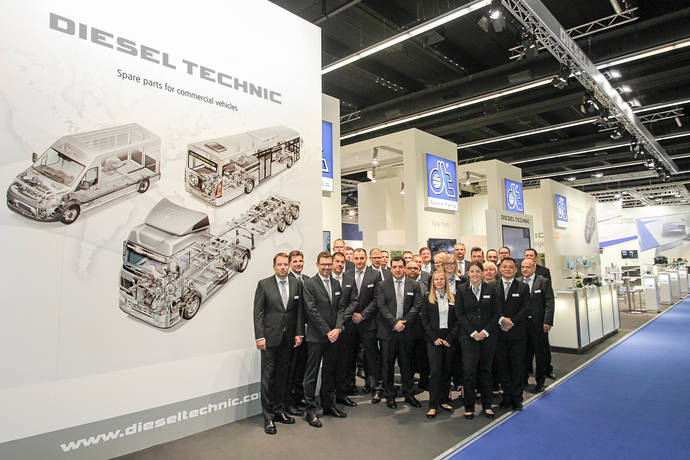 Stand de Diesel Technic en Automechanika Frankfurt.