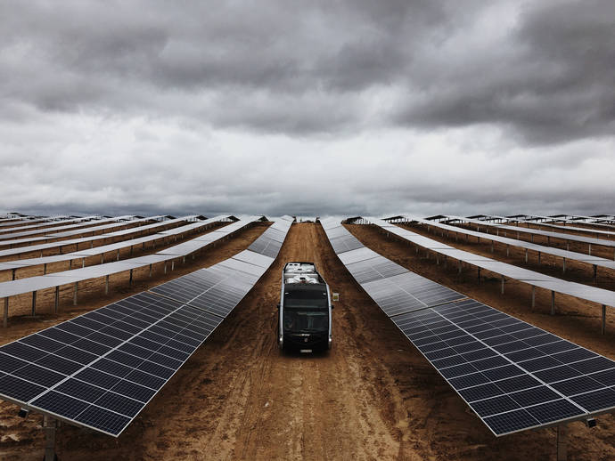 Ekian, el mayor parque solar de Euskadi.