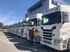 Aupatrans incorpora a su flota de vehículos 14 nuevos Scania S450