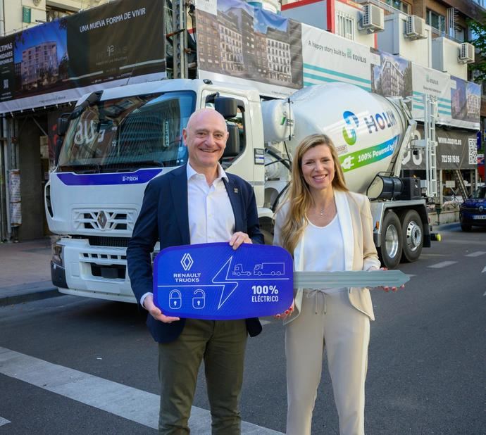 Holcim amplía sus hormigoneras eléctricas con Renault Trucks