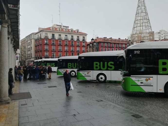 Los nuevos autobuses de Auvasa.