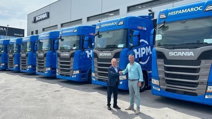 Hispamaroc incorpora a su flota 14 camiones de la serie S de Scania
