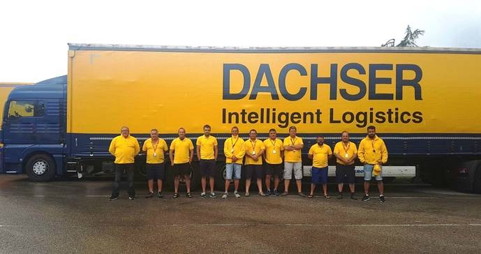 Equipo de Dachser durante La Vuelta a España 2017.