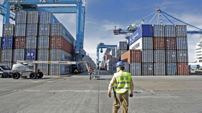 Estibadores del Puerto de Algeciras.