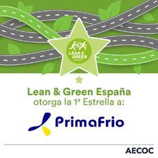 Primafrio recibe la Estrella Lean & Green de AECOC