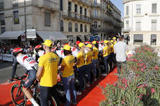 Salida de la primera etapa de La Vuelta.