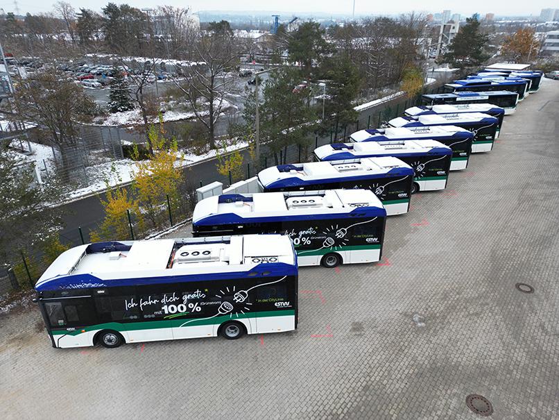 Los primeros autobuses eléctricos Urbino 9 LE ya circulan en Alemania