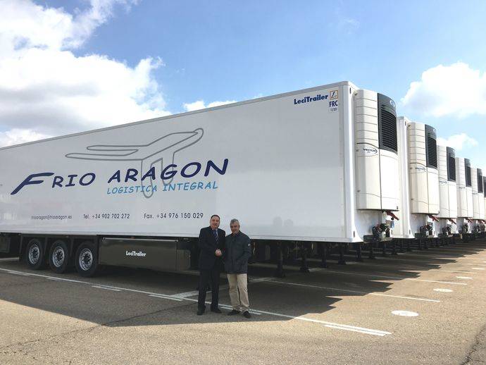La compañía Frío Aragón ha adquirido 18 semirremolques frigoríficos Lecitrailer