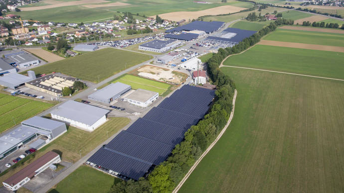 La central fotovoltaica de Gefco Suiza.