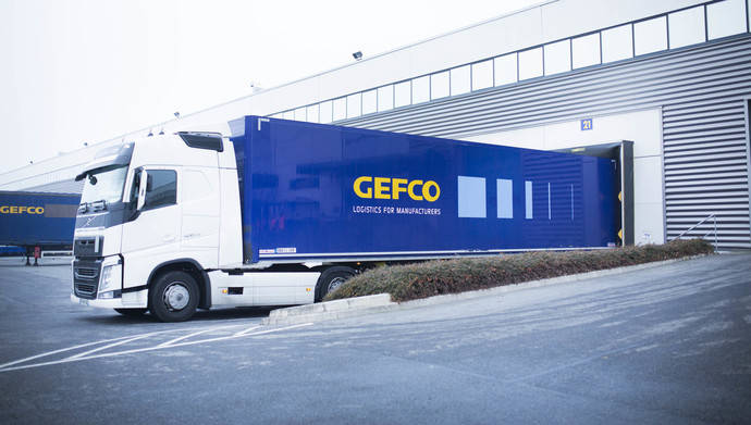 Un plataforma logística de Gefco.