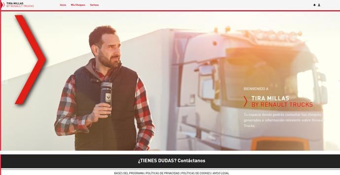 Renault Trucks renueva sus planes de fidelización con el portal Tira Millas