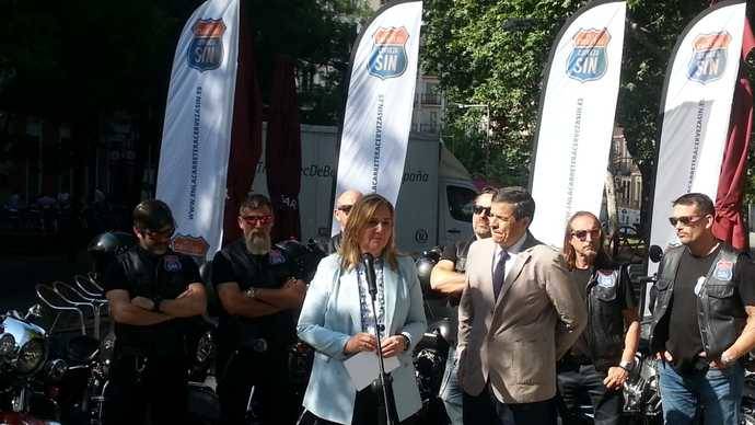 Un momento de la presentación de la campaña de seguridad vial ‘En la carretera, cerveza SIN’.