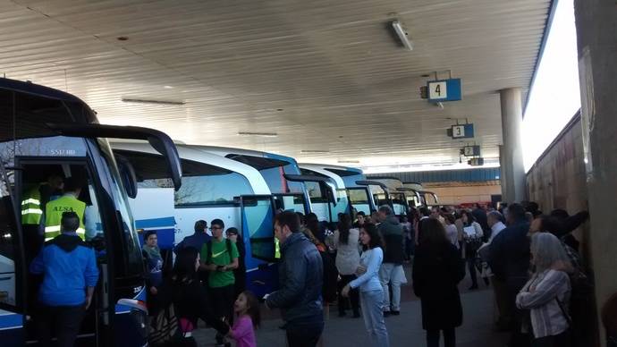 Estación de autobuses de la ciudad de León, sita en la comunidad autónoma de Castilla y León.