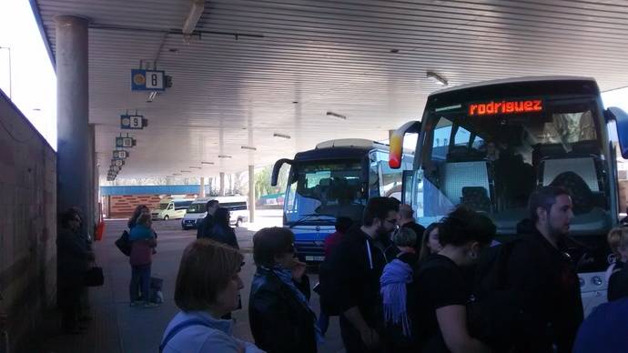 La estación de autobuses de León.