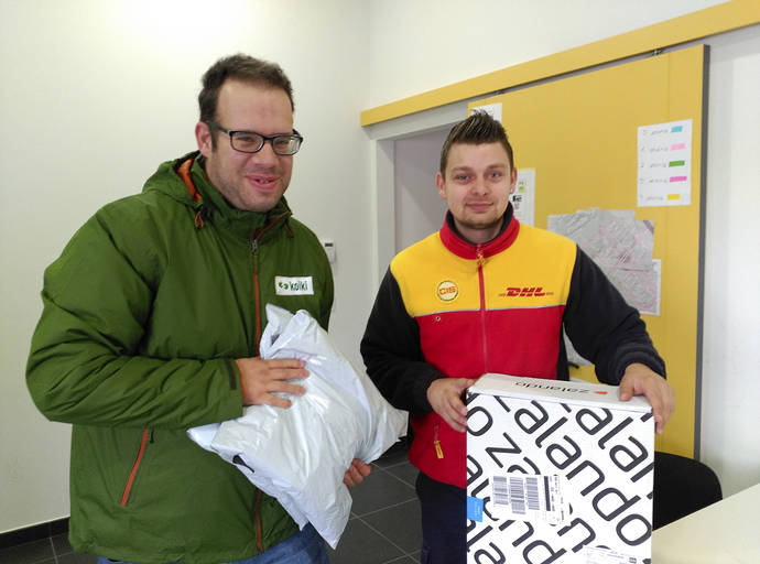 Cambios de subtítulo Giotto Dibondon DHL y Koiki, colaboración para realizar entregas sostenibles a la carta |  Nexotrans