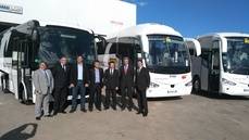 Transunión Mallorca presenta sus 30 chasis OC 500 y 10 Atego Mercedes-Benz