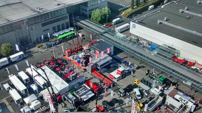 Muestra de remolques en la última feria IAA de Hannover.