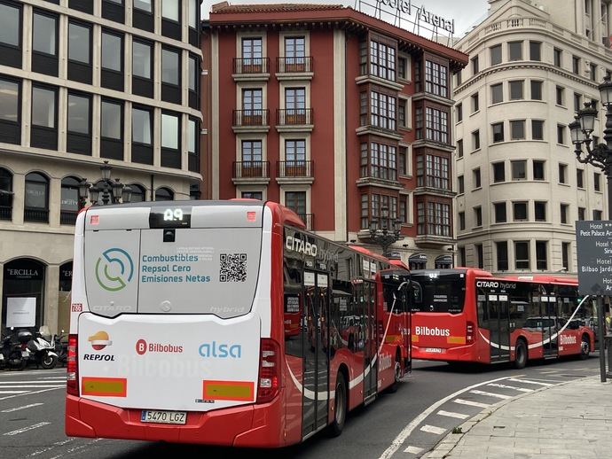 Bilbobus, Repsol y Alsa: primera prueba piloto con combustible cero emisiones