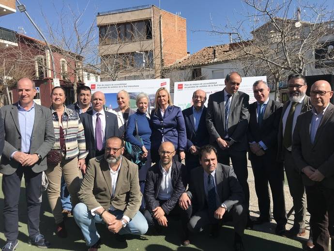 Presentación, en El Álamo, de las líneas maestras del Programa de Mejora de Accesibilidad en paradas de autobuses interurbanos.