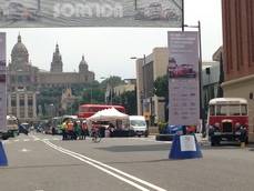 Imagen del Rally de Autobuses Clásicos celebrado en Barcelona