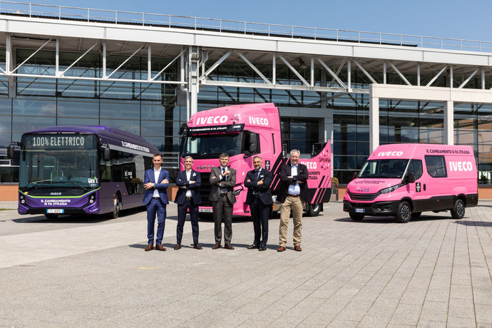 Iveco e Iveco Bus serán proveedores oficiales de vehículos del Giro d´Italia