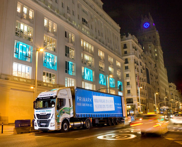 Uno de los Iveco Stralis NP de gas de Beconsa.