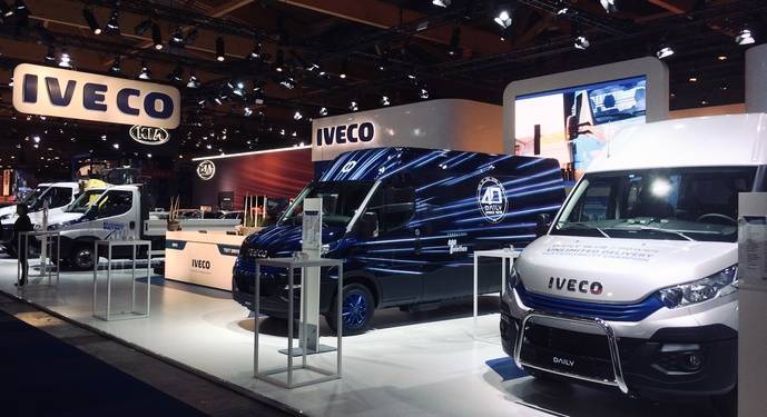 Stand de Ivevo en el Salón del Automóvil de Bruselas.