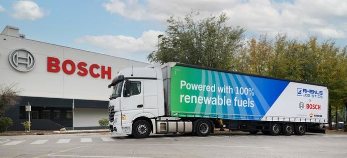 Bosch y Rhenus prueban los combustibles renovables de Repsol