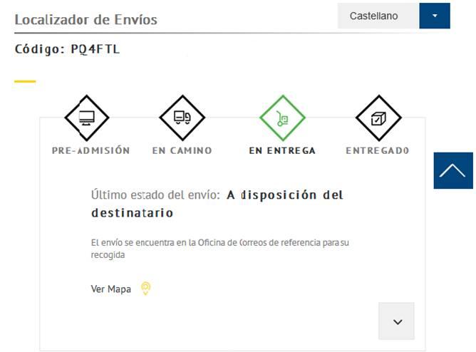 Correos decide presentar un localizador con más información