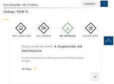Nuevo sistema de localizador de Correos.