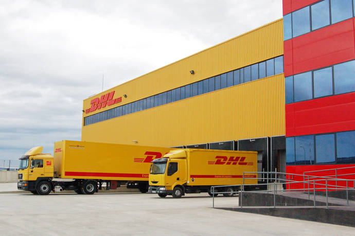 Instalaciones actuales de DHL en el aeropuerto vitoriano de Foronda.