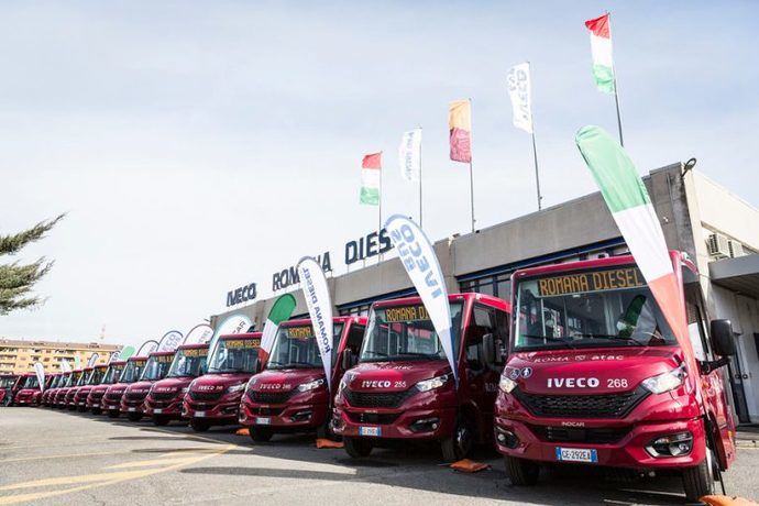 Roma recibirá el primero de los 30 autobuses Indcar Iveco
