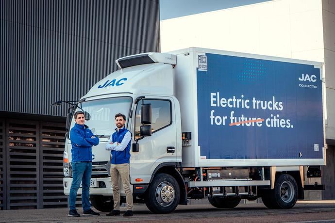 JAC impulsa sus camiones eléctricos en la Península Ibérica