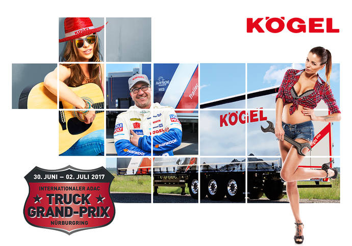 Cartel de Kögel para el 32º Truck Grand Prix.