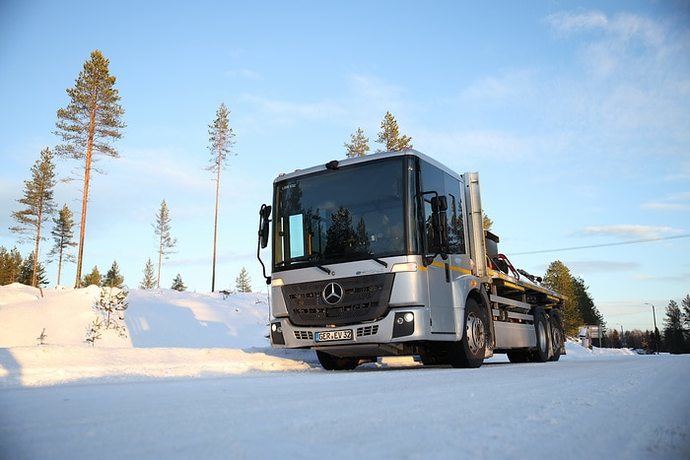 Mercedes-Benz eEconic, últimas pruebas en el Círculo Polar Ártico
