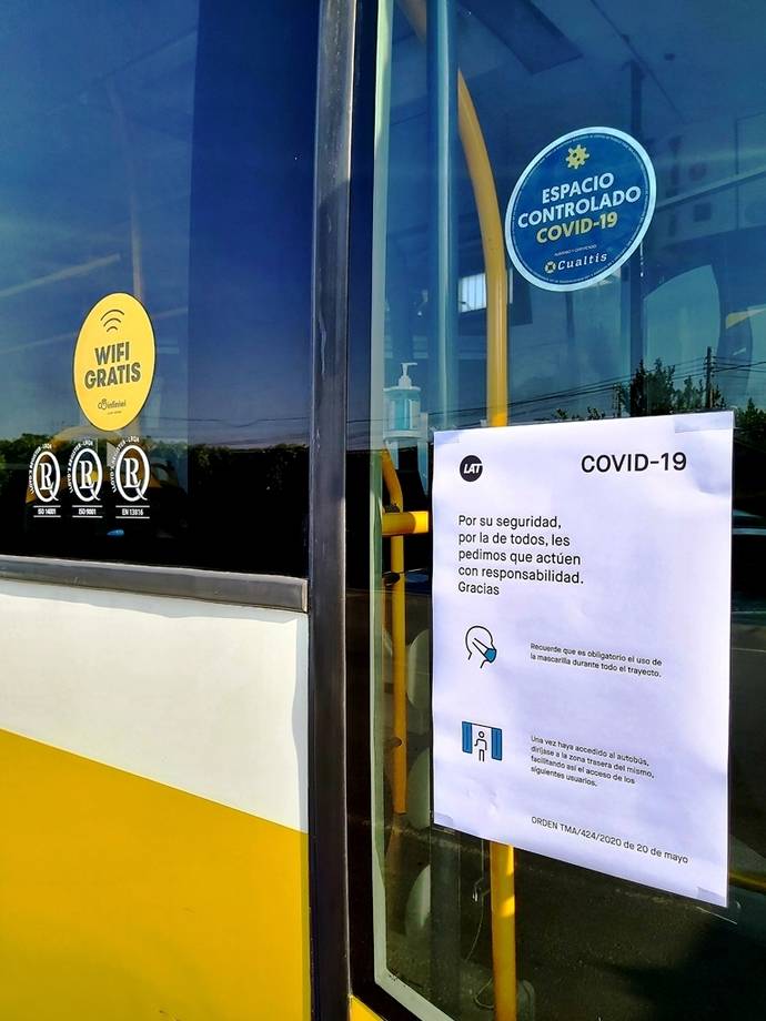 Autobuses LAT se certifica como Espacio Protegido Covid-19