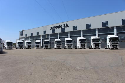 Transleyca incorpora a su flota 10 nuevas unidades de tractoras de MAN