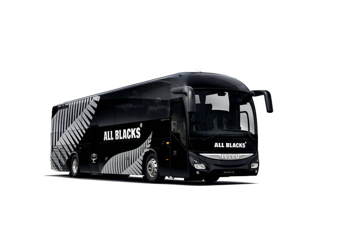 Iveco Bus transportarán a los All Blacks en noviembre