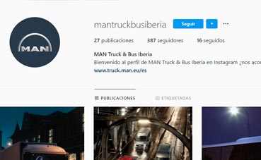 MAN Truck & Bus Iberia aterriza en Instagram