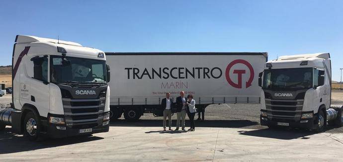 Transcentro Marín incorpora dos Scania R 410 de GNL a su flota