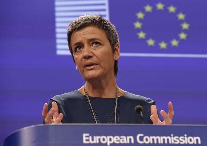 Margrethe Vestager, comisaria de Competencia de la Unión Europea.