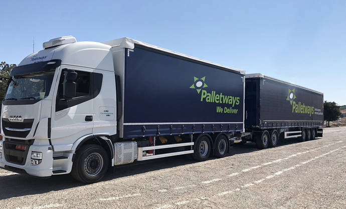 El nuevo megacamión de Palletways.